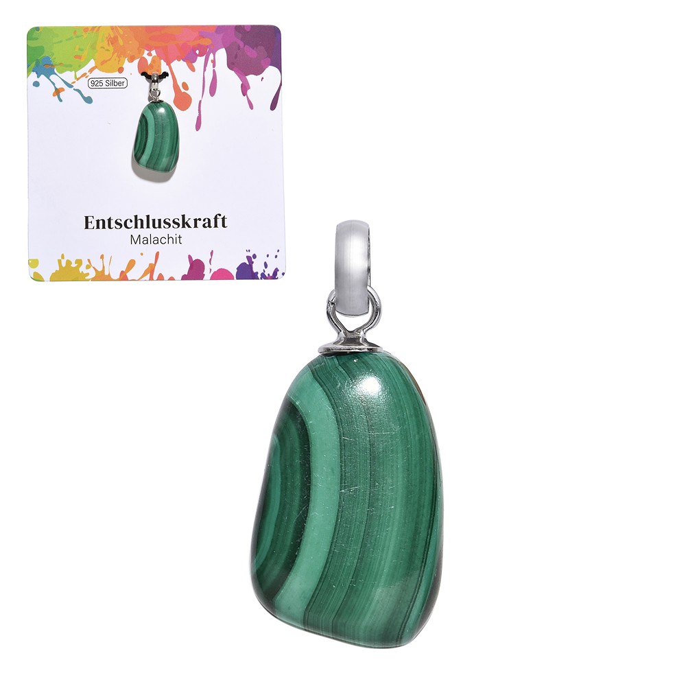 Colgante de Malaquita, Piedra rodada pequeña, rodiado | Marco Schreier