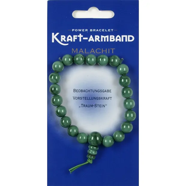 Kraftarmband Malachit (stab.) | Großhändler Edelsteine, Heilsteine & Schmuck