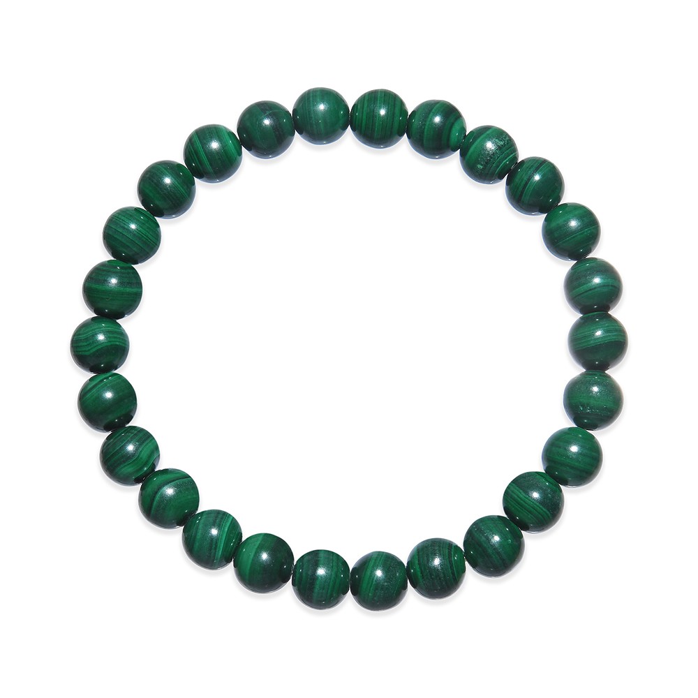 Armband, Malachit (stab.), 08mm Kugeln | Edelsteine, Heilsteine & Schmuck-Handel
