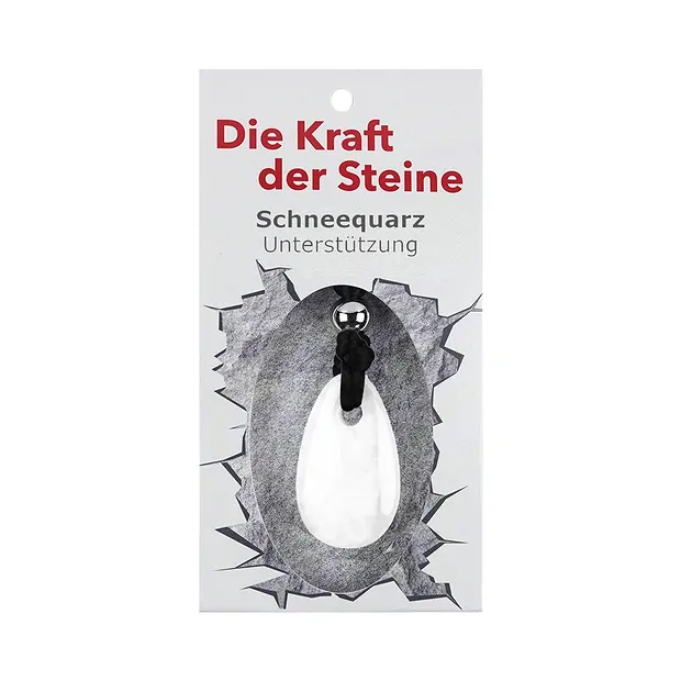 Kraftstein-Anhänger Schneequarz (Unterstützung) | Marco Schreier