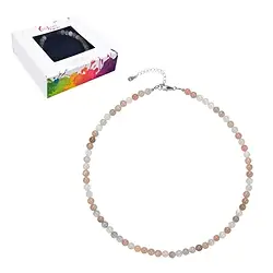 0611312206 Collar de Piedra de luna, cuentas (6mm), rodinado, cadena de extensión | Marco Schreier