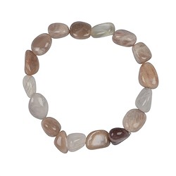 0611350020 Armband, Mondstein (bunt), 10 - 12mm Nuggets | Edelsteine, Heilsteine & Schmuck