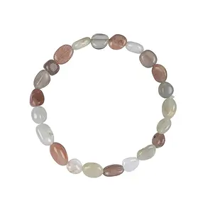 Bracelet, Pierre de lune (multicolore), 08mm Nuggets | Marco Schreier