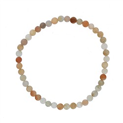 0611350104 Bracelet, Moonstone (multicolored), 04mm beads | gems, healing stones &amp; jewelry