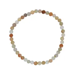 0611350104 Bracelet, Pierre de lune (multicolore), 04mm boules | Marco Schreier