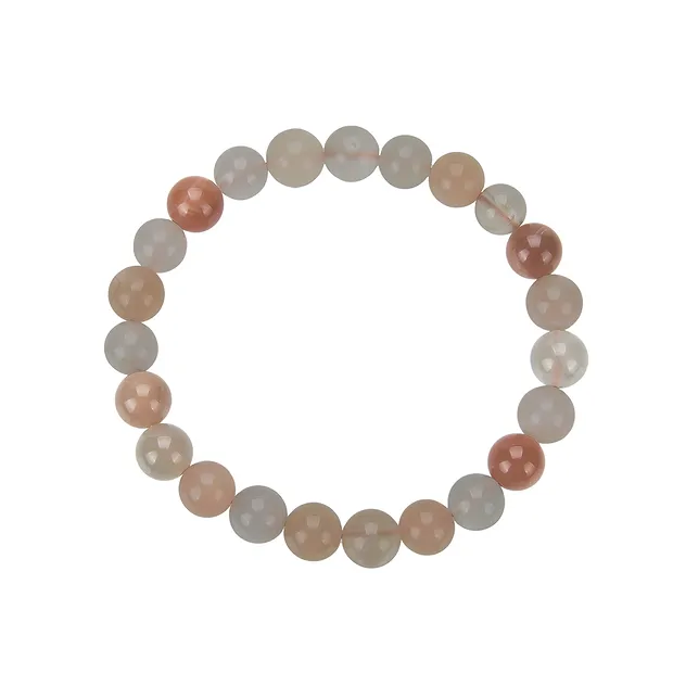 Bracciale, Pietra di luna (colorata), perline da 08 mm | Marco Schreier