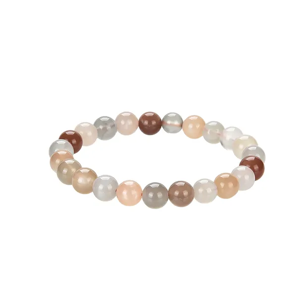 Armband, Mondstein (bunt), 08mm Kugeln | Edelsteine, Heilsteine & Schmuck-Handel