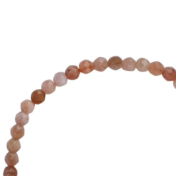 Pulsera, Piedra de luna, cuentas de 04mm, facetadas | Marco Schreier