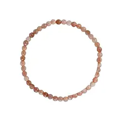 0611351041 Bracelet, Moonstone, 04mm beads, faceted | wholesaler gems & healing stones