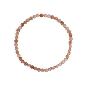 Bracelet, Pierre de lune (multicolore), 04mm boules, facettes | Marco Schreier