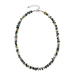 0611413000 Collana Baroque Classic Agata muschiata | grossista gemme e pietre curative