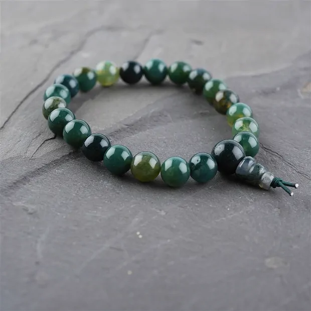 Moss Agate power bracelet | Schreier - wholesaler gems, healing stones & jewelry