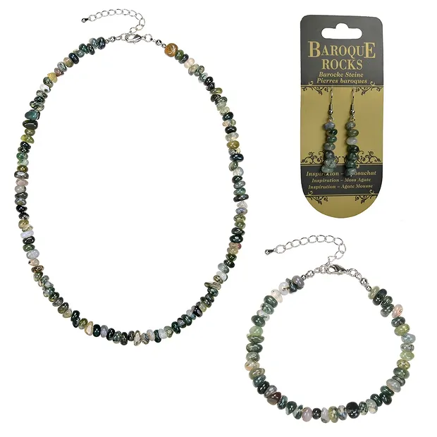 Schmuckset Barock Classic Moosachat "Inspiration" | Marco Schreier