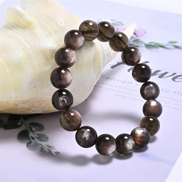 Armband, Muskovit (stab.), 12-13mm-Kugeln | GH Edelsteine, Heilsteine & Schmuck