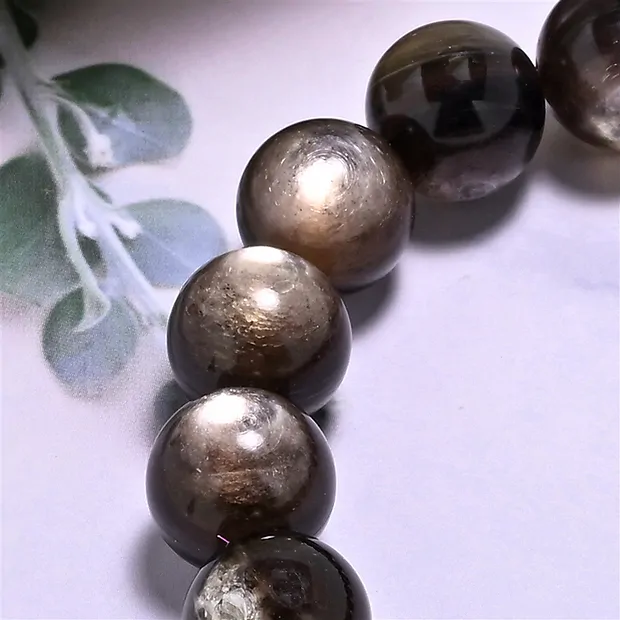 Bracciale, Muscovite (stab.), perline di 12-13 mm | Marco Schreier