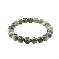 0611550137 Bracelet, Muscovite verte (stab.), 08 - 09mm-Bracelets en perles rondes | Marco Schreier