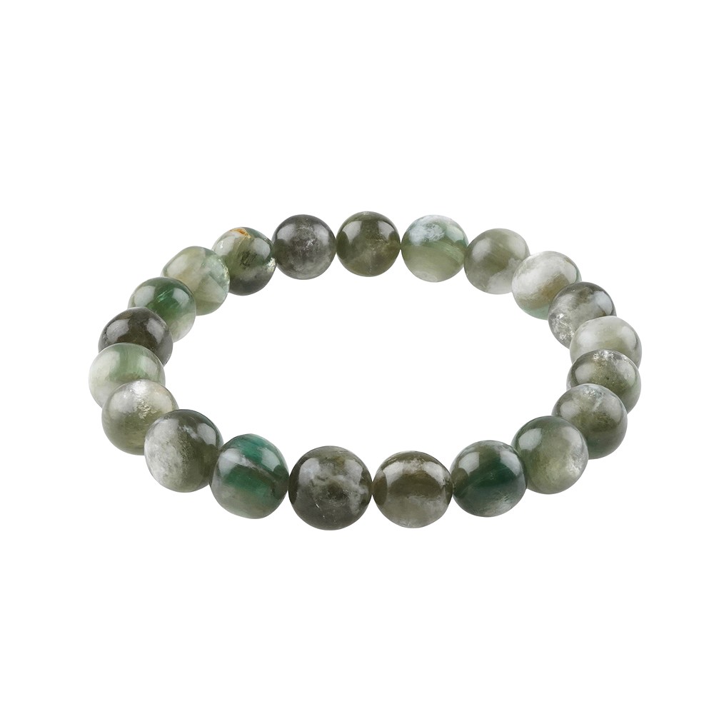 Pulsera, Moscovita verde (estabilizado), 08 - 09mm cuentas | Marco Schreier