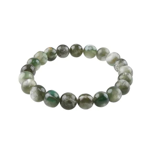 Bracelet, Muscovite green (stab.), 08 - 09mm beads | Marco Schreier