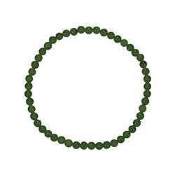 0611650104 Bracciale, Nefrite, perline da 04 mm | grossista gemme e pietre curative