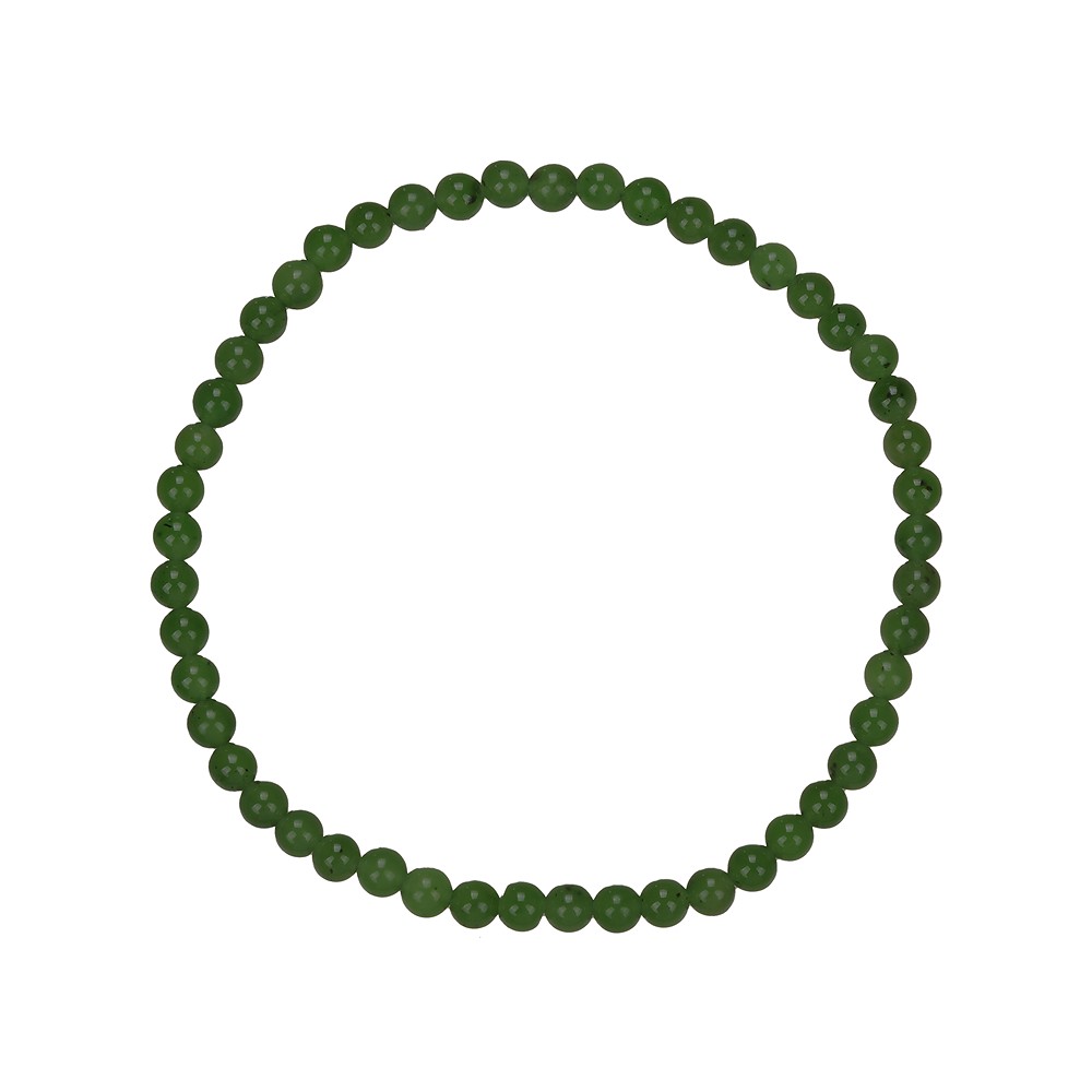 Armband, Nephrit, 04mm Kugeln | Großhändler Edelsteine, Heilsteine & Schmuck
