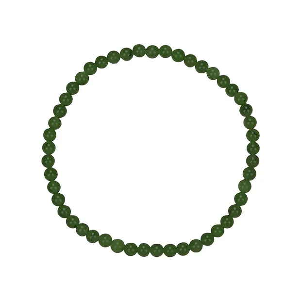 Bracelet, Néphrite, 04mm perles rondes | Marco Schreier