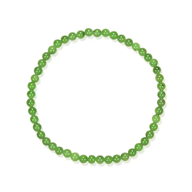 Armband, Nephrit, 04mm Kugeln | Großhändler Edelsteine, Heilsteine & Schmuck