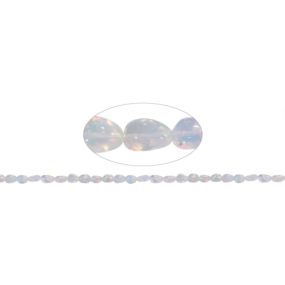 Strang Trommelsteine, Opal (Welo-Opal), 05-08  x 07-09mm (50cm) | Marco Schreier