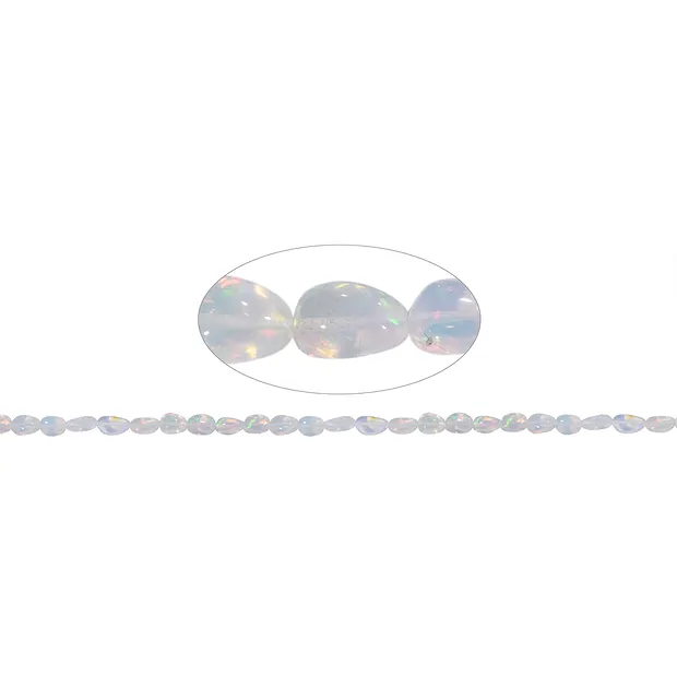 Strang Trommelsteine, Opal (Welo-Opal), 05-08 x 07-09mm (50cm) | Marco Schreier