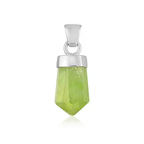 Peridote pendant, 1.8 cm, rhodiniert | wholesaler gems, healing stones & jewelry