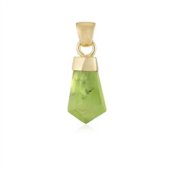 0612125914 Anhänger Peridot, 1,8cm, vergoldet | Großhandel Edelsteine, Heilsteine & Schmuck