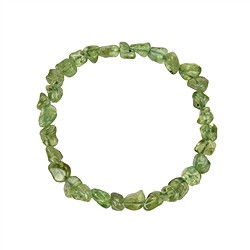 0612150019 Bracciale, Peridoto, pepite di 06-08 mm | grossista gemme e pietre curative