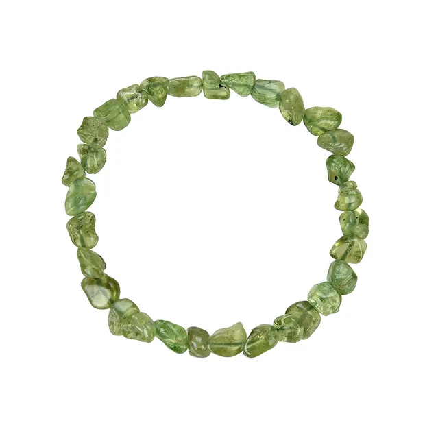 Bracelet, Peridote, 06-08mm nuggets | wholesaler gems, healing stones & jewelry