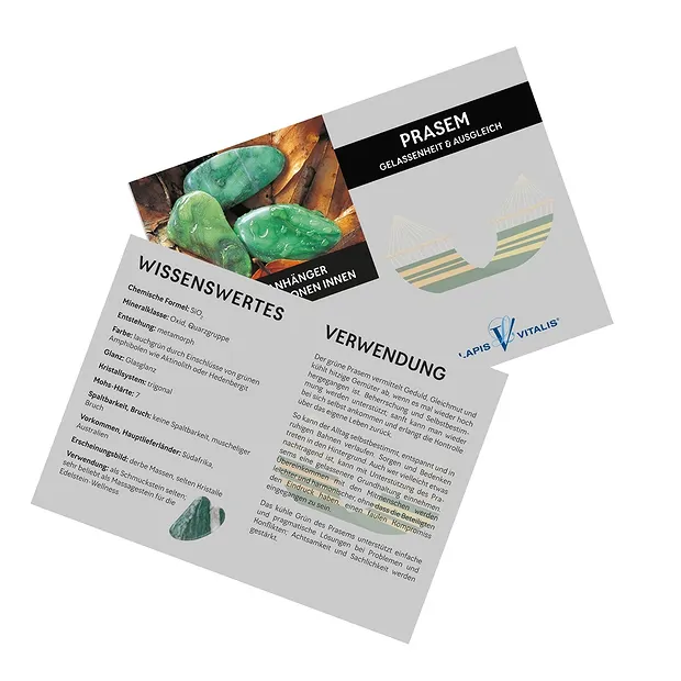 Prase pendant "Serenity and balance" | wholesaler gems, healing stones & jewelry