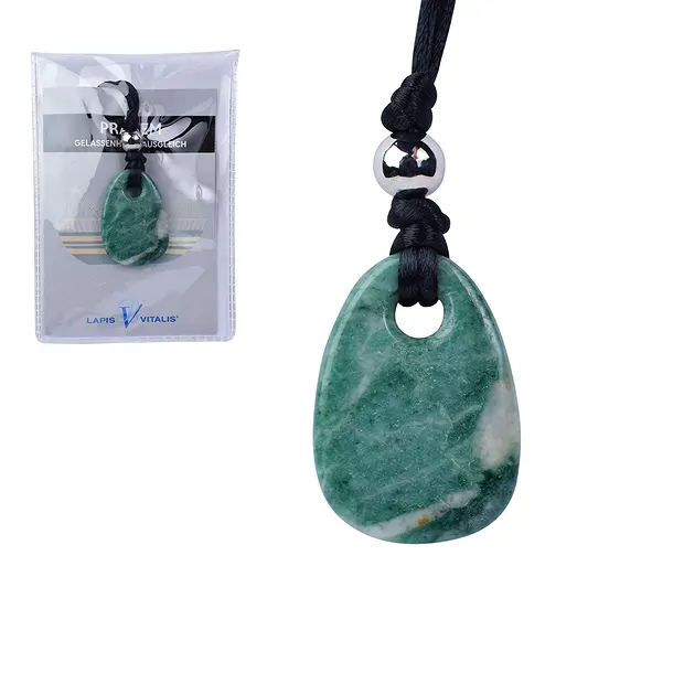 Prase pendant "Serenity and balance" | wholesaler gems, healing stones & jewelry