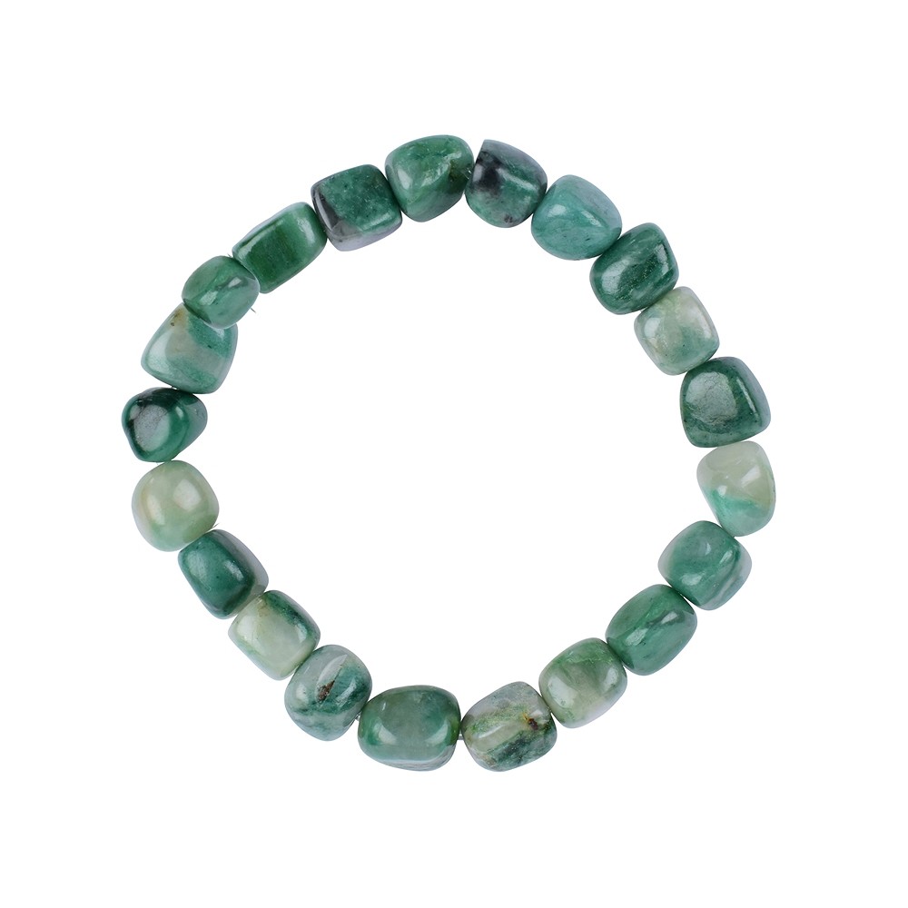 Bracciale, Prasem, pepite da 10 - 12 mm | grossista gemme e pietre curative