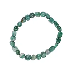 0612250079 Armband, Prasem, 08 - 10mm Nuggets | Großhandel Edelsteine, Heilsteine & Schmuck