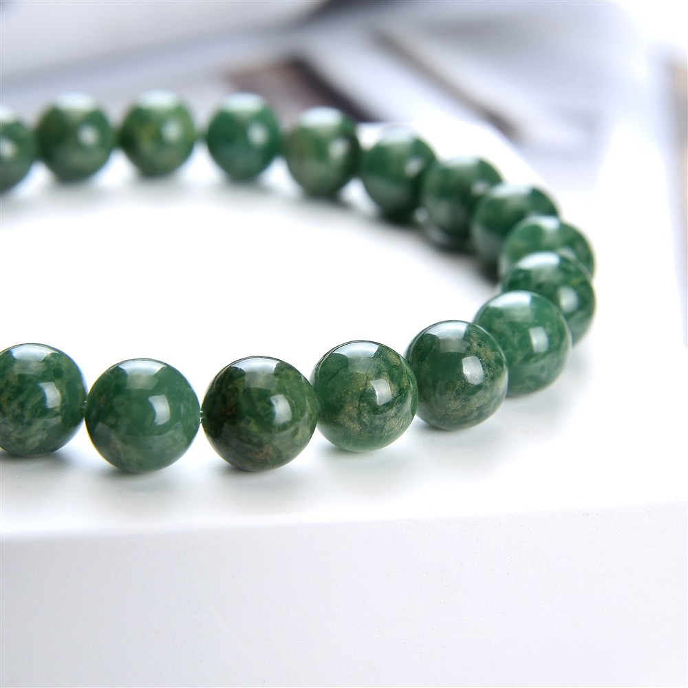 Bracciale, Prasem, perline da 06 mm | Gemme Schreier, pietre curative e gioielli