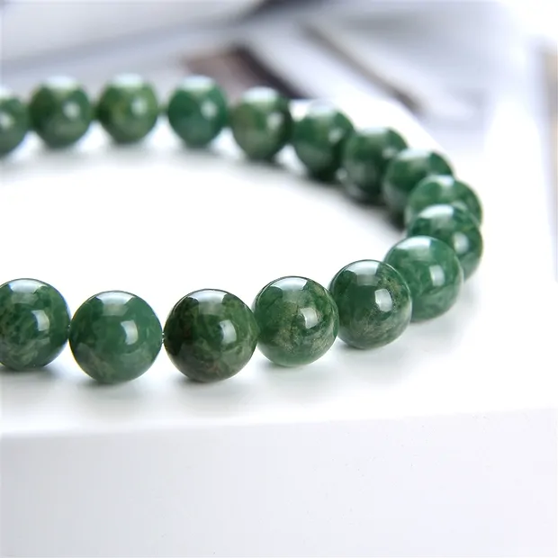 Bracciale, Prasem, perline da 06 mm | Gemme Schreier, pietre curative e gioielli