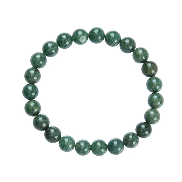 Armband, Prasem, 08mm Kugeln | Mineralienhandel Edelsteine, Heilsteine & Schmuck