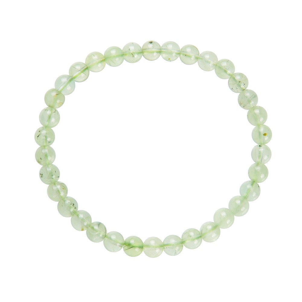 Bracciale, prehnite, perline da 06 mm | grossista gemme e pietre curative