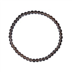 0612850104 Bracelet, Smoky Quartz, 04mm beads | wholesaler gems, healing stones & jewelry
