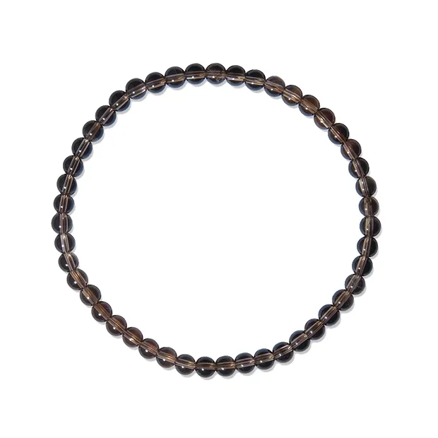 Pulsera, Cuarzo ahumado, 04mm cuentas | Marco Schreier