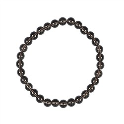 0612850106 Bracelet, Smoky Quartz, 06mm beads | wholesaler gems, healing stones & jewelry