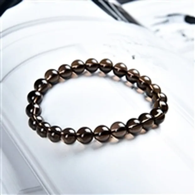 Armband, Rauchquarz, 08mm Kugeln | Großhändler Edelsteine, Heilsteine & Schmuck
