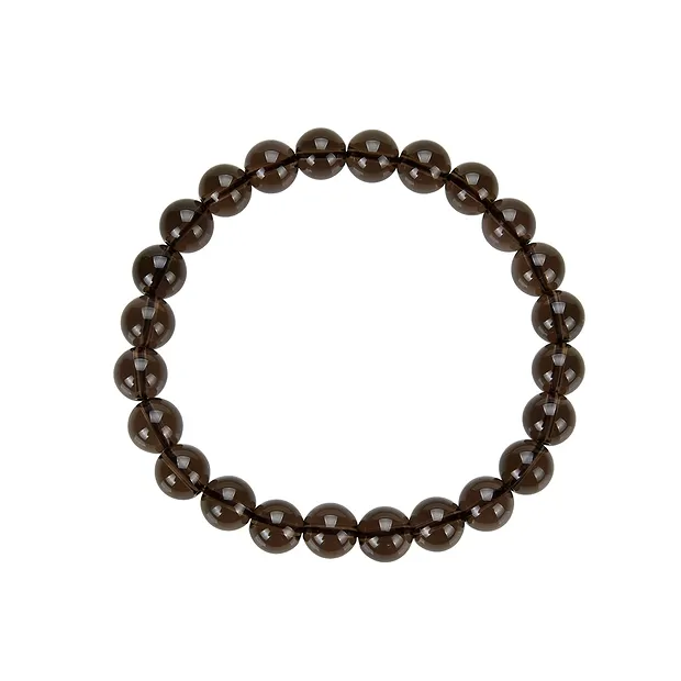 Armband, Rauchquarz, 08mm Kugeln | Großhändler Edelsteine, Heilsteine & Schmuck