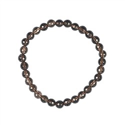 0612851061 Bracelet, Quartz fum&#xE9;, 06mm boules, facettes | Marco Schreier