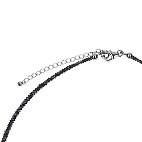 Collana di Alessandrite, bottone (2 - 4 mm), rodiato, catena di estensione | Marco Schreier