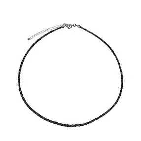 Collana di Alessandrite, bottone (2 - 4 mm), rodiato, catena di estensione | Marco Schreier