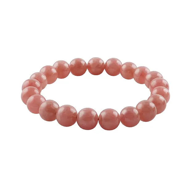 Bracelet, rhodochrosite (extra), 08 - 09mm boules | Marco Schreier