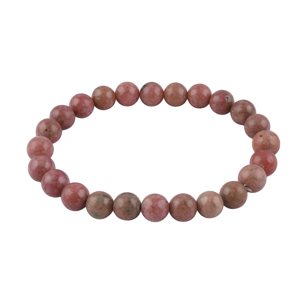 Bracciale, Rodonite, perline da 08 mm | grossista gemme e pietre curative